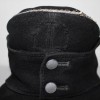 M43 OFFICER�S CAP W.SS BLACK PANZER
