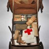 D.R.K. LEATHER MEDICAL FIRST AID BAG
