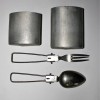 SET SPOON AND FORK IN ALLUMINION BOX