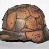 GERMAN CAMOUFLAGE HELMET WITH CHICKER WIRE