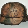GERMAN CAMOUFLAGE HELMET WITH CHICKER WIRE