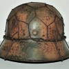 GERMAN CAMOUFLAGE HELMET WITH CHICKER WIRE
