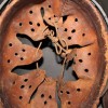 GERMAN CAMOUFLAGE HELMET WITH CHICKER WIRE