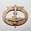 KRIEGSMARINE BADGE U-BOOT IN GOLD