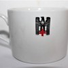 TAZZA IN PORCELLANA CROCE ROSSA D.R.K.