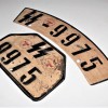 W.SS LICENSE PLATE FOR MOTORCYCLE