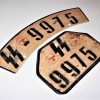 W.SS LICENSE PLATE FOR MOTORCYCLE