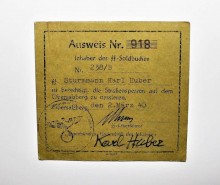 LASCIAPASSARE SS OBERSALZBERG - AUSWEIS