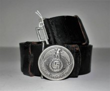 CINTURA E FIBBIA DA UFFICIALE W.SS