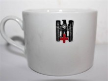 TAZZA IN PORCELLANA CROCE ROSSA D.R.K.