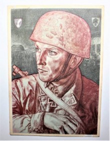 CARTOLINA PARACADUTISTI LUFTWAFFE 