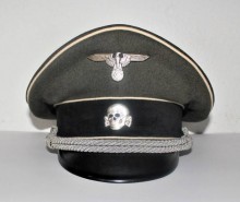 SCHIRMMUTZE UFFICIALE W.SS FANTERIA