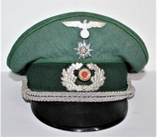 SCHIRMMUTZE UFFICIALE WEHRMACHT GEBIRGSJAGER