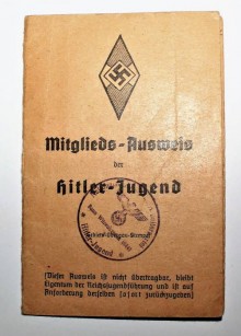LIBRETTO-PASS MEMBRI HITLER JUGEND
