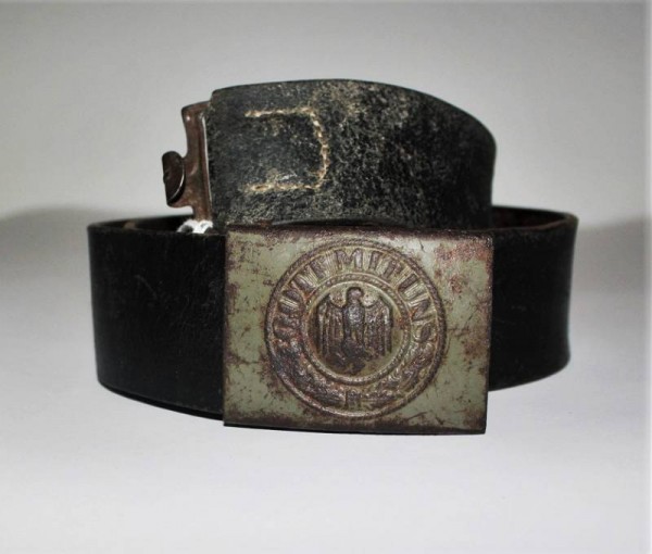 CINTURA E FIBBIA DA TRUPPA WEHRMACHT