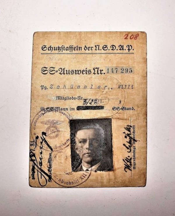 TESSERA POLITICA N.S.D.A.P.