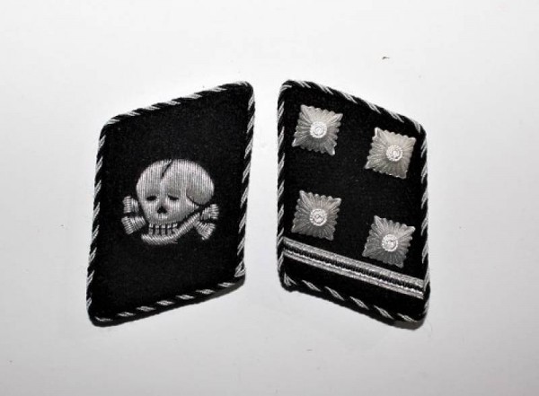 COLLAR TABS FOR OFFICER�S W.SS TOTENKOPF
