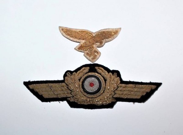 SET INSIGNA FOR GENERAL SUMMER WHITE SCHIRMMUTZE LUFTWAFFE