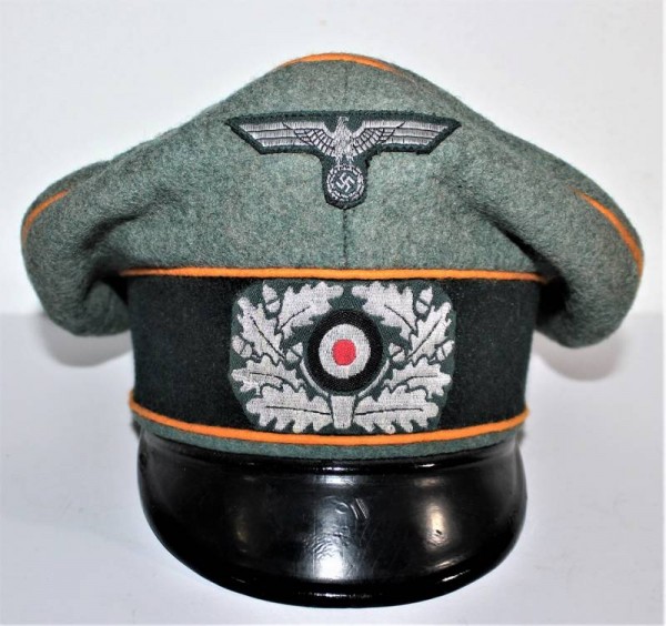 SCHIRMMUTZE ALTER ART UFFICIALE CAVALLERIA WEHRMACHT 
