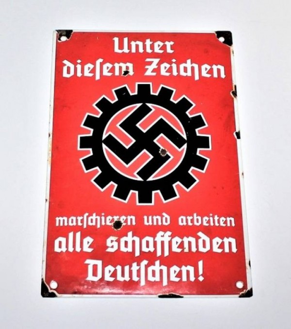 WALL ENAMEL SIGN DAF RAD