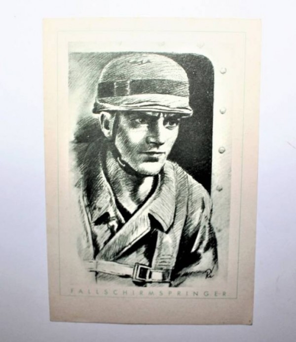 CARTOLINA PARACADUTISTI LUFTWAFFE