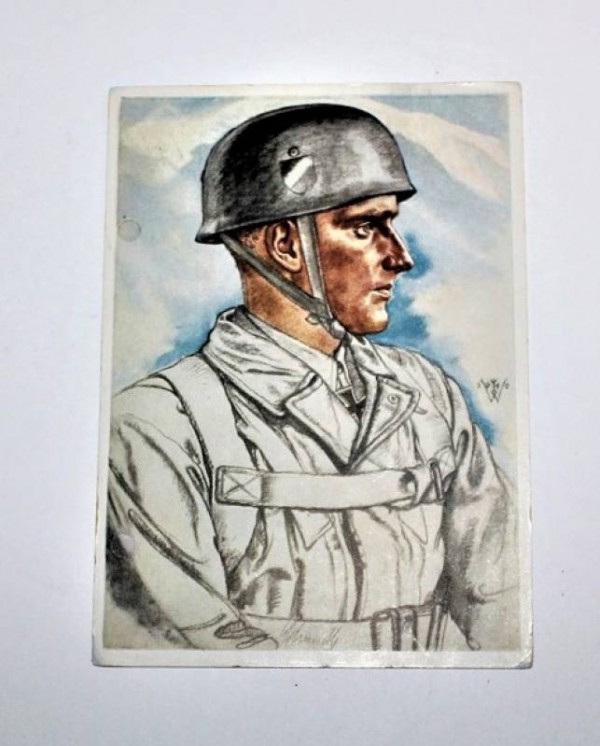 CARTOLINA PARACADUTISTI LUFTWAFFE