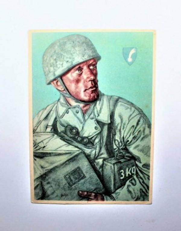 CARTOLINA PARACADUTISTI LUFTWAFFE