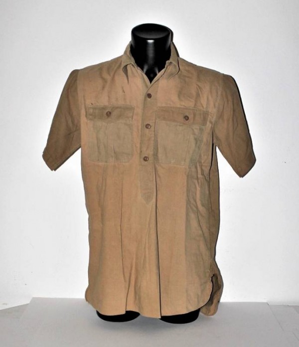 TROPICAL DAK SERVICE YELLOW COTTON SHIRT LUFTWAFFE