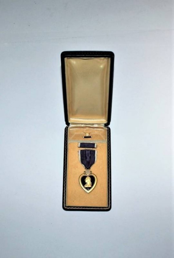 US WWII MEDAGLIA USA PURPLE HEART IN SCATOLA