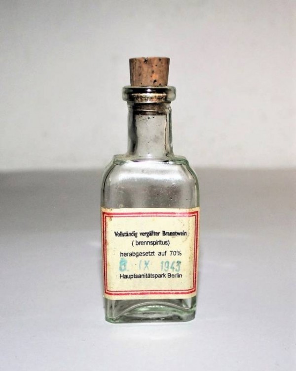 PICCOLO CONTENITORE IN VETRO ALCOL-SPIRITI