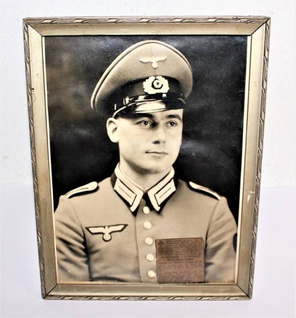 FOTO IN QUADRETTO SOTTUFFICIALE DELLA WEHRMACHT