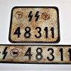 SS LICENCE PLATES FOR CAR